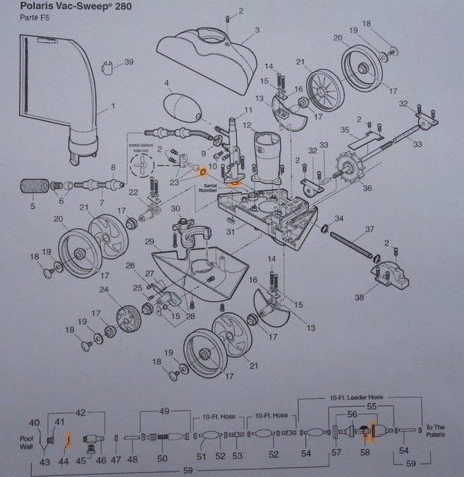 Zodiac Polaris 280 Swimming Pool Cleaner O-ring Rebuild Kit gallery