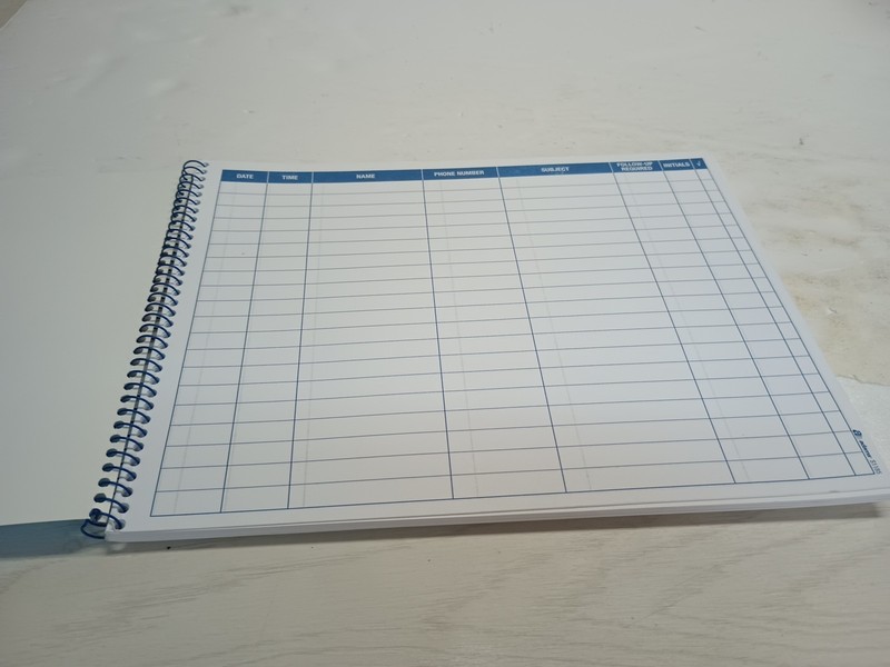 1 Adams Activity Log Book Spiral Bound 100 Pages 8.5 x 11 White (Pack of 1) gallery