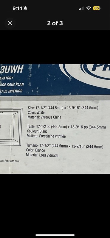 Stedman 19-7/8 in.Undermount RectangularVitreous China Bathroom Sink in White gallery