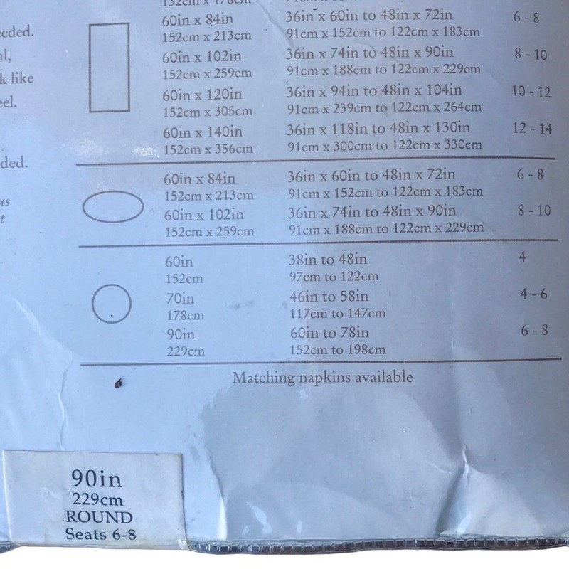 Bardwill Linen White Bead-Up Spill Proof Round 90" Silk Like Tablecloth 6-8 NEW gallery