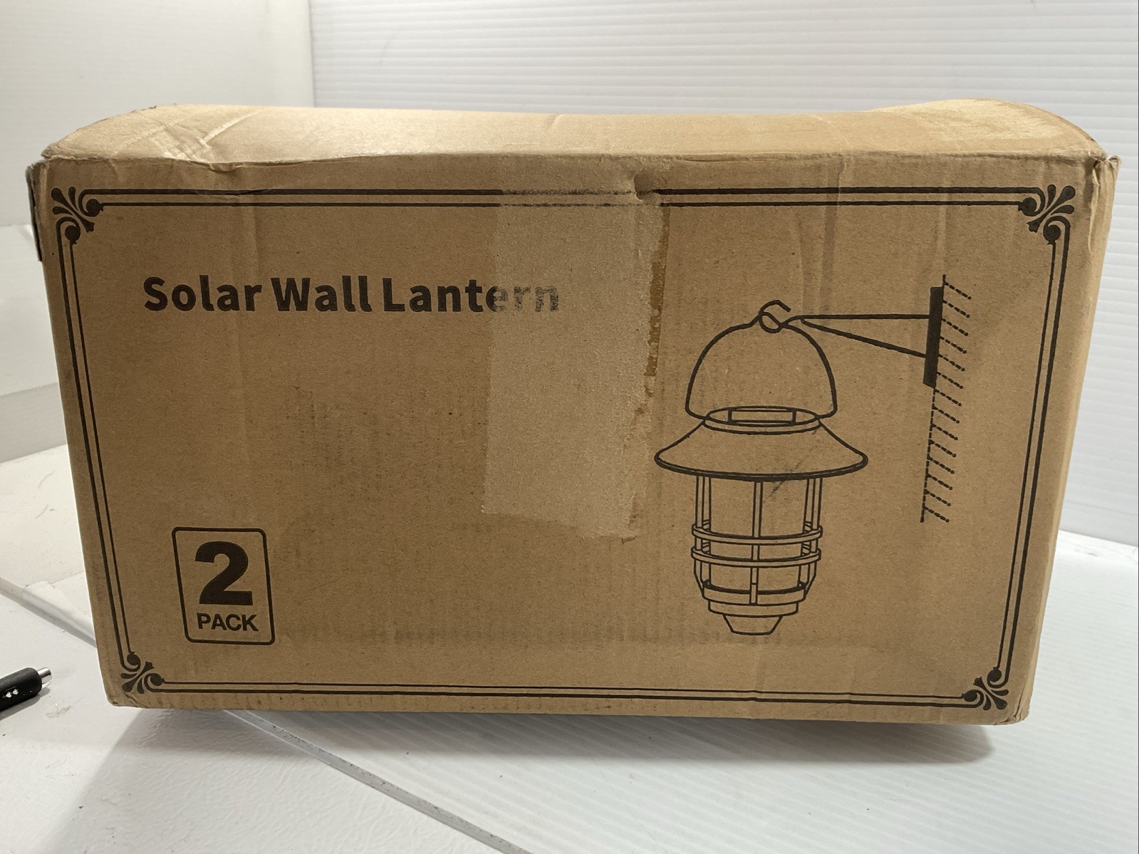 2-Pack Outdoor Waterproof Solar Lanterns with Mounting Kit - Modern Retro Style gallery