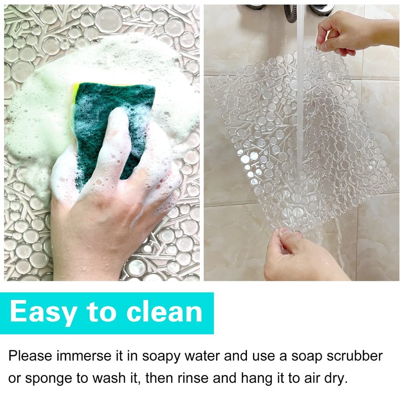 Coopay 2 Pack Kitchen Sink Mat Plastic Protect PVC Clear, as picture gallery