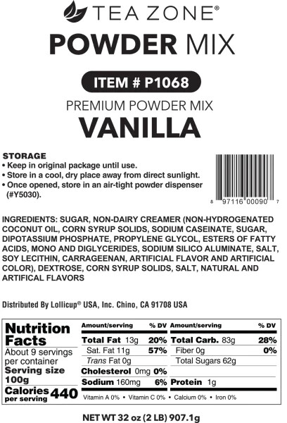Tea Zone Vanilla Powder (2 lbs), P1068 gallery