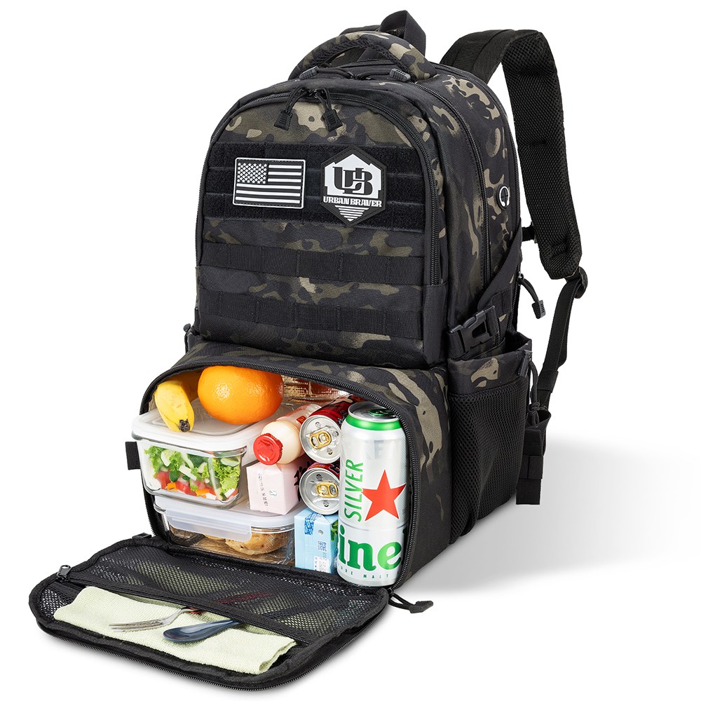 Tactical Backpack Designed for Hiking & Work, Includes 17″ Laptop & Insulated