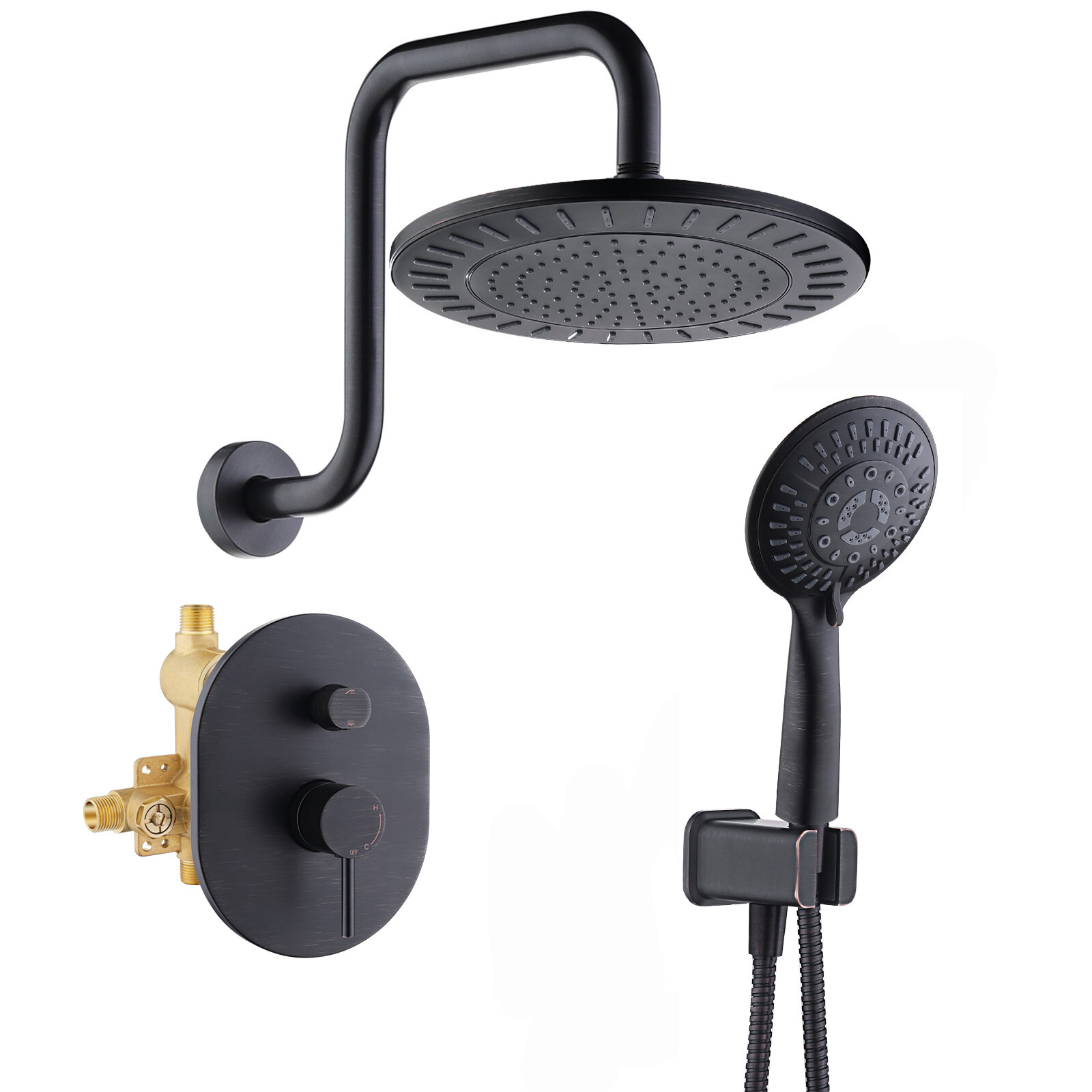 New BRIGHT SHOWERS Shower Faucet Set, Shower Head System with Valve and Trim Kit gallery