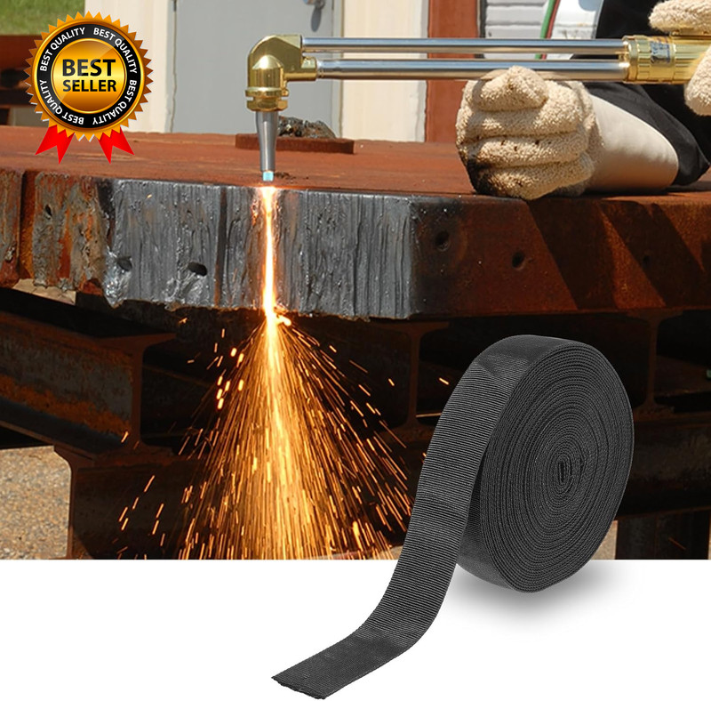 33 FT Nylon Hydraulic Hose Protector Sleeve Black Protective Cover Hose Sheath gallery