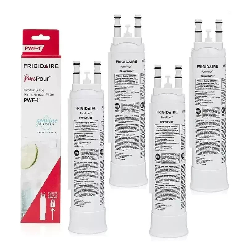 4 Pack Frigidaire FPPWFU01 PWF-1 Refrige PurePour Water &Ice Filter NEW US STOCK gallery