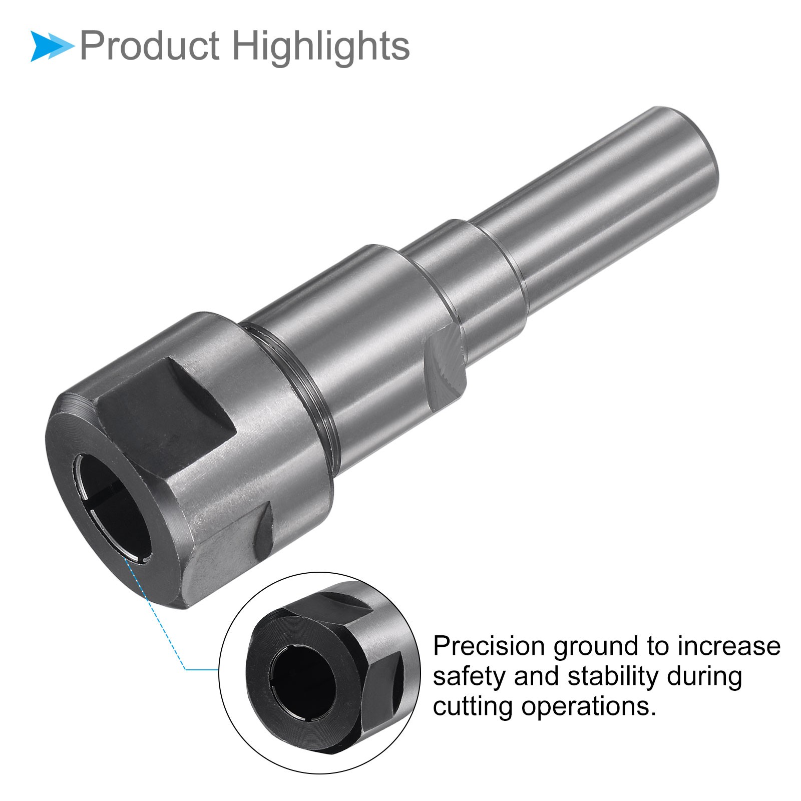 12.7mm to 12.7mm Router Collet Extension Rod Converter Adapter for Engraving Bit gallery