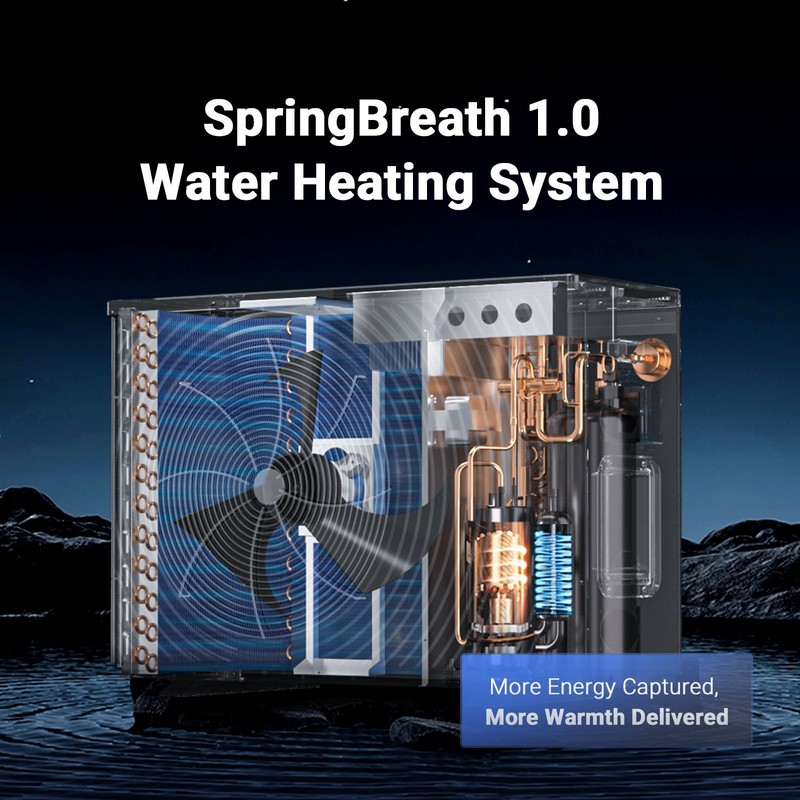 High Efficiency 100000 BTU Inverter Pool Heater Chiller 28000 Gal gallery