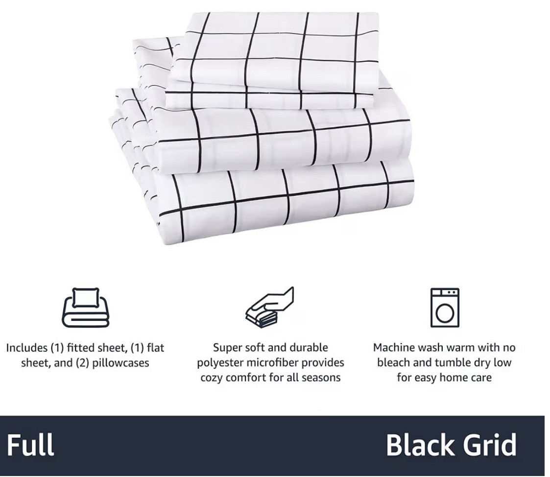 Full size Soft Microfiber 4-Piece Bed Sheet Set with Elastic Side Pockets gallery