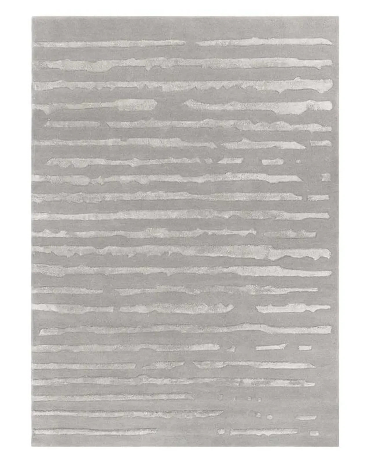 Hand-Tufted Wool Area Rug, Modern Color Silver Design Handmade Carpet Area Rug gallery