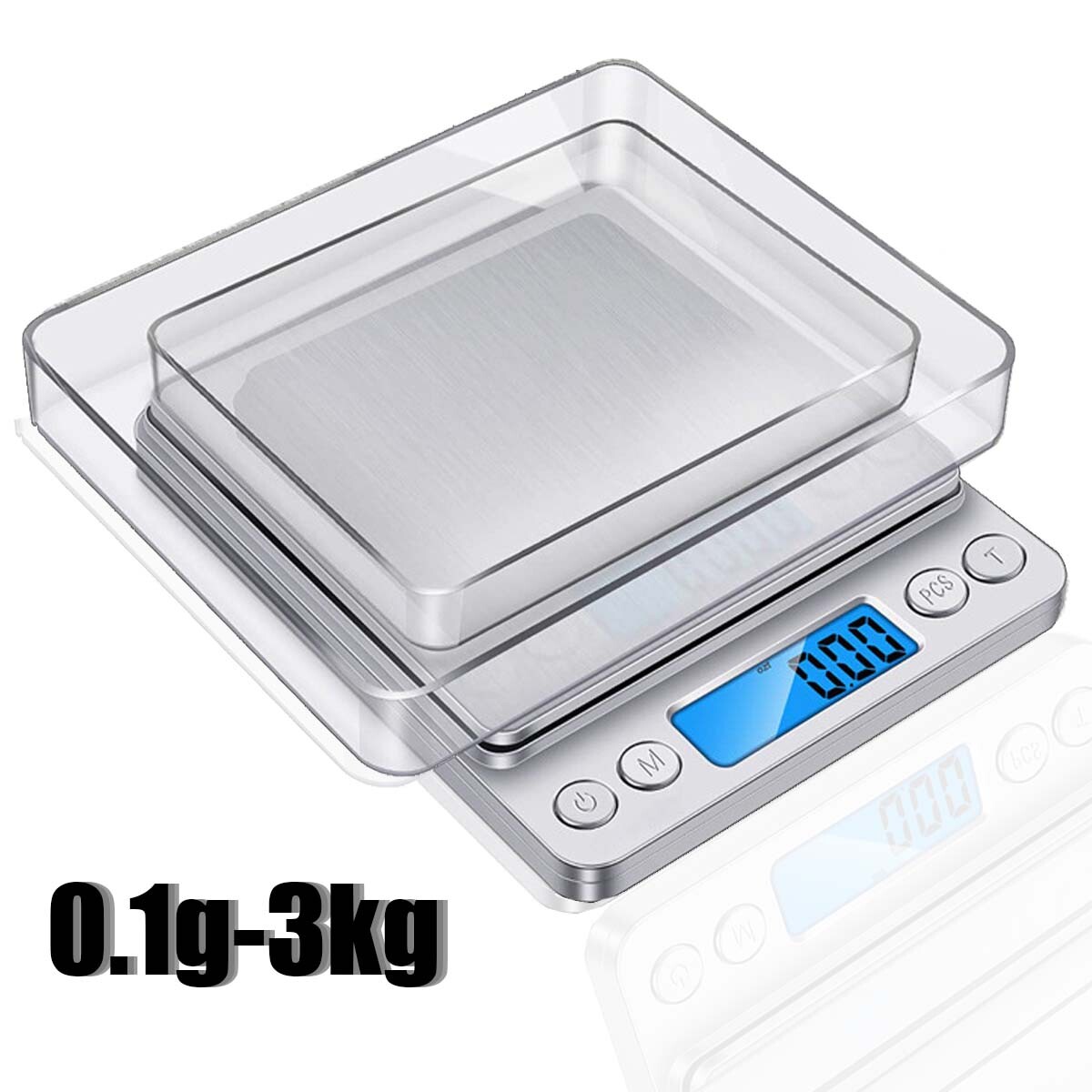 3KG Food Kitchen Scale, Digital Grams & Ounces for Weight Loss, Baking, Cooking gallery
