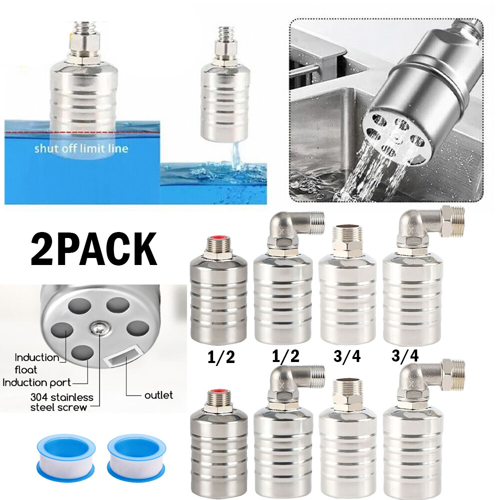 2PC Water Level Float Valve 304 Stainless Steel Automatic Water Level Controller gallery