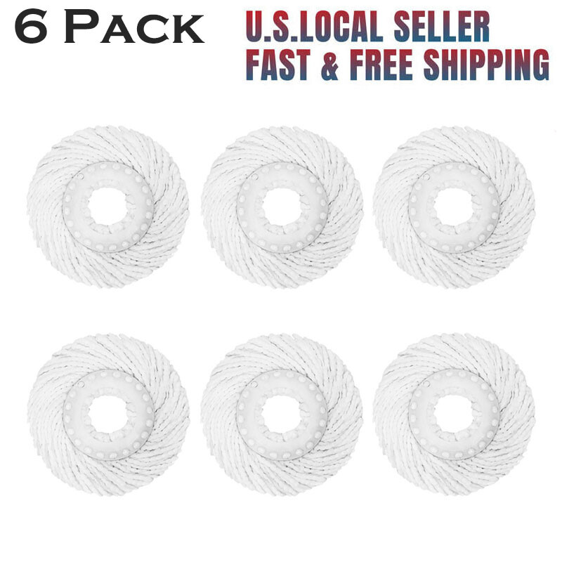 6x Replacement Microfiber Mop Head Easy Clean Wring Refill For O-Cedar Spin Mop gallery