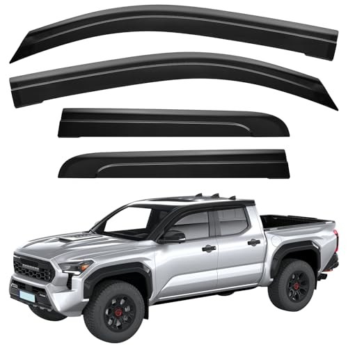 Low Profile Rain Guards Compatible with 2024 2025 2026 Tacoma Double Cab gallery