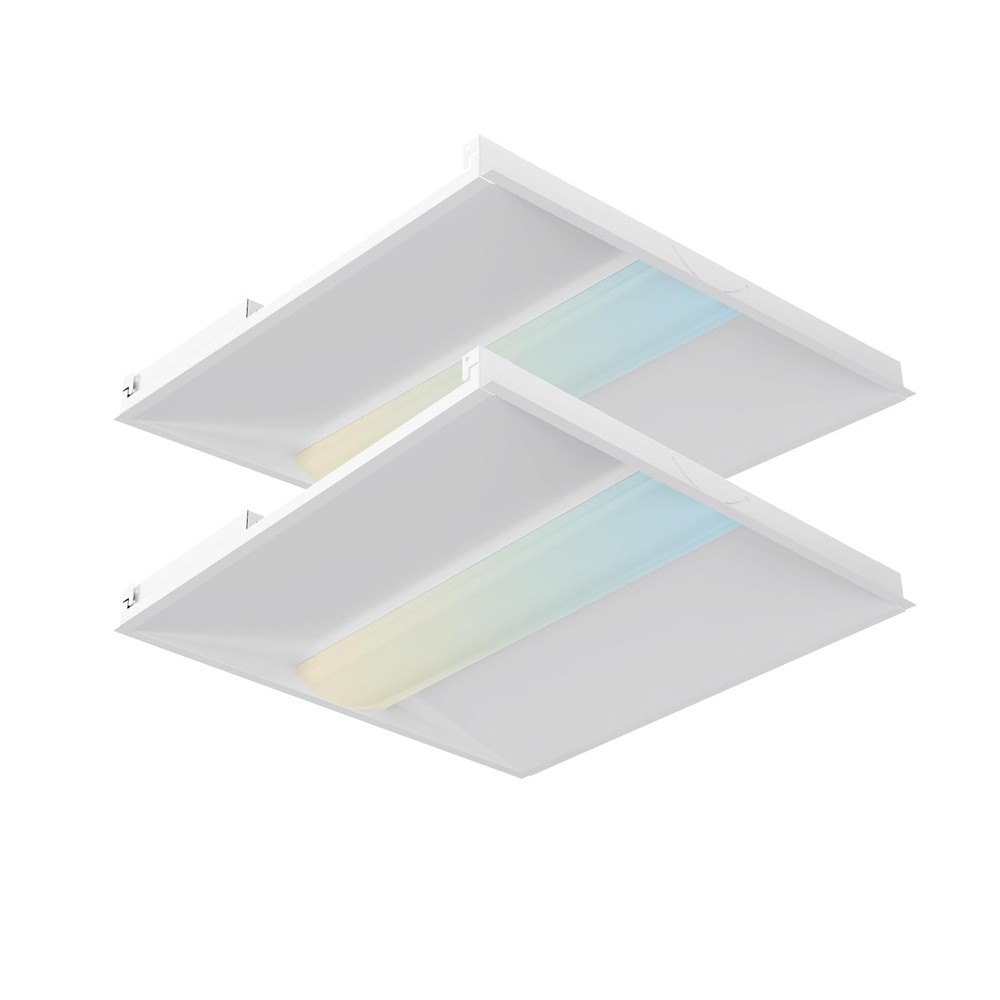 2x2 Troffer Light,4CCT Tunable (3000K-5000K) & 5-Step Wattage Selectable (20W...
