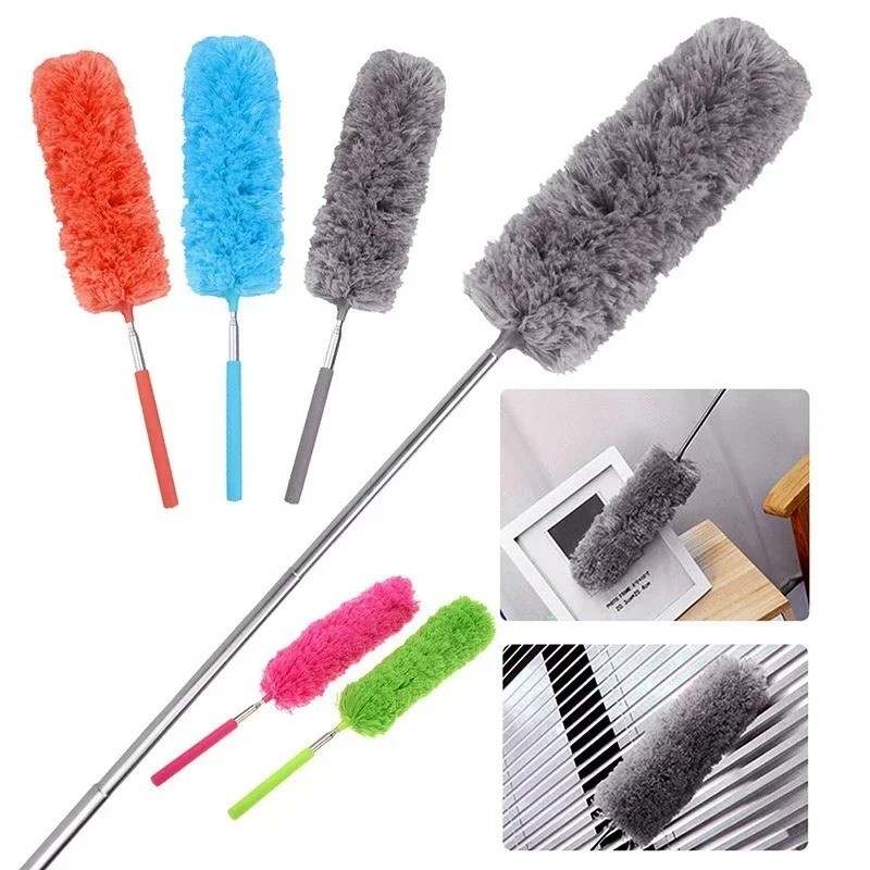 Microfiber Duster Soft Feather Dusting Brush Household Extendable Cleaning Tool gallery