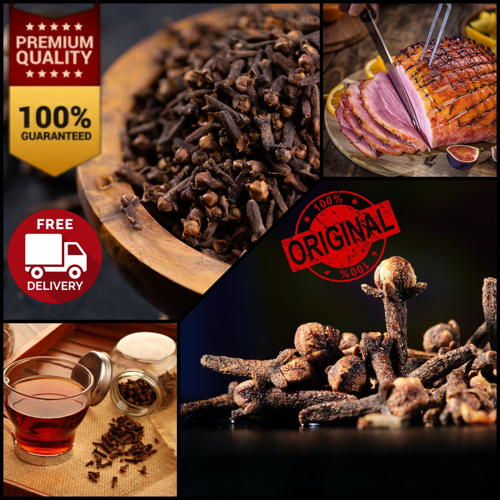 Pure Organic WHOLE CLOVES Sun Dried herbs High quality clove Food Spice Ceylon gallery