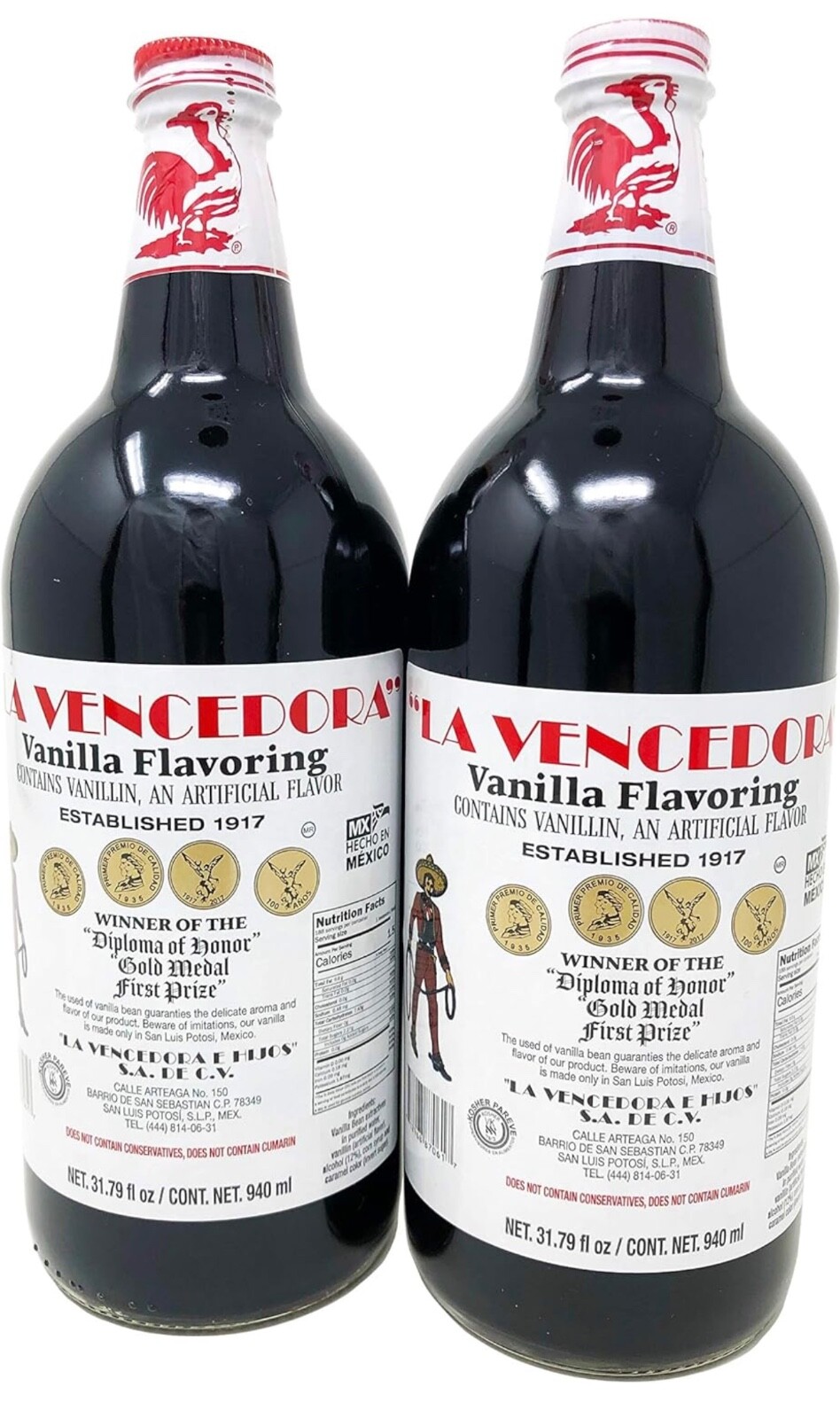 2 X La Vencedora Mexican Vanilla Extract Bottle 31oz -1L SHIPS WORLDWIDE! gallery