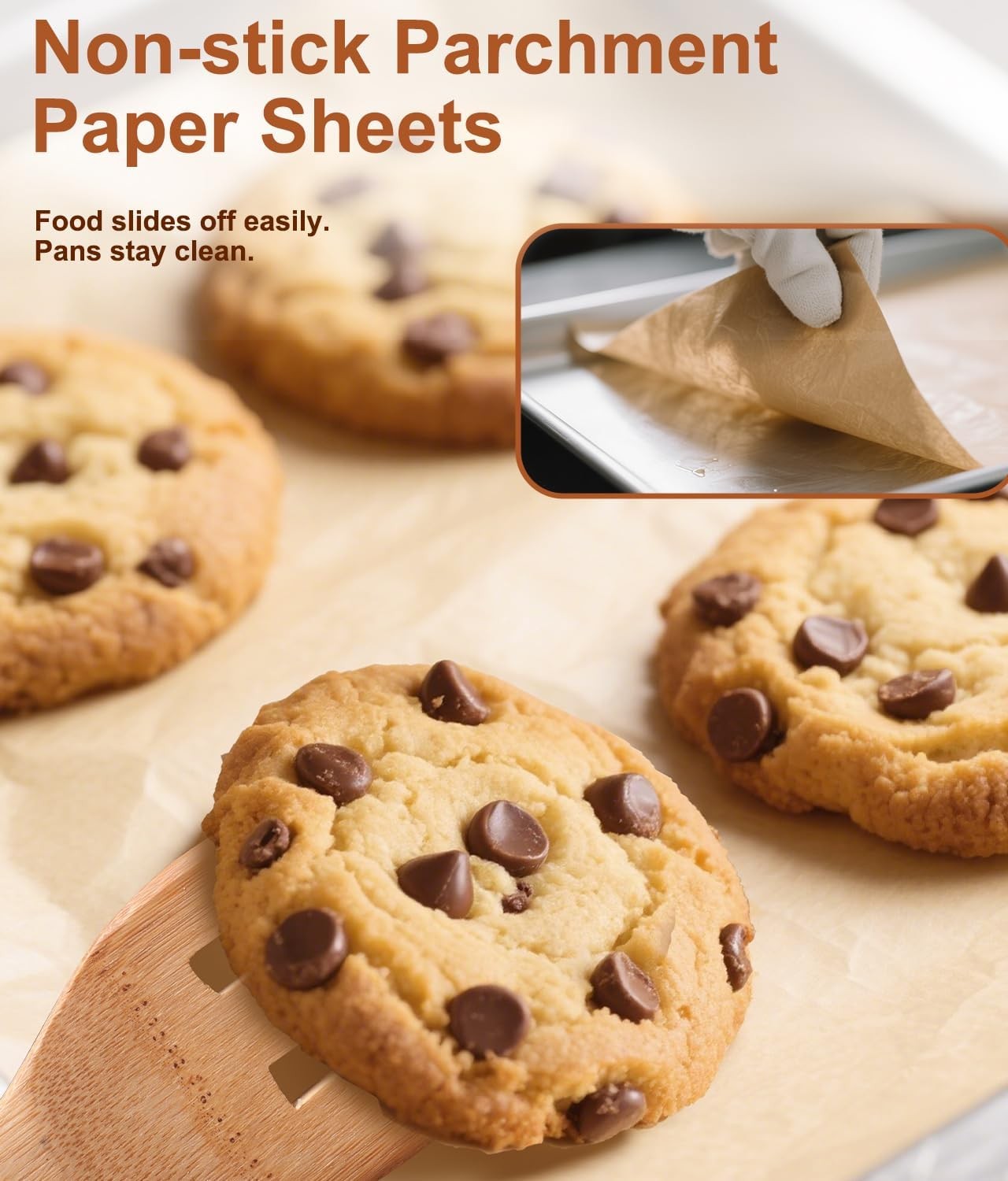 Unbleached Parchment Paper Baking Sheets, 9x13IN Precut Non-Stick Parchment Pape gallery