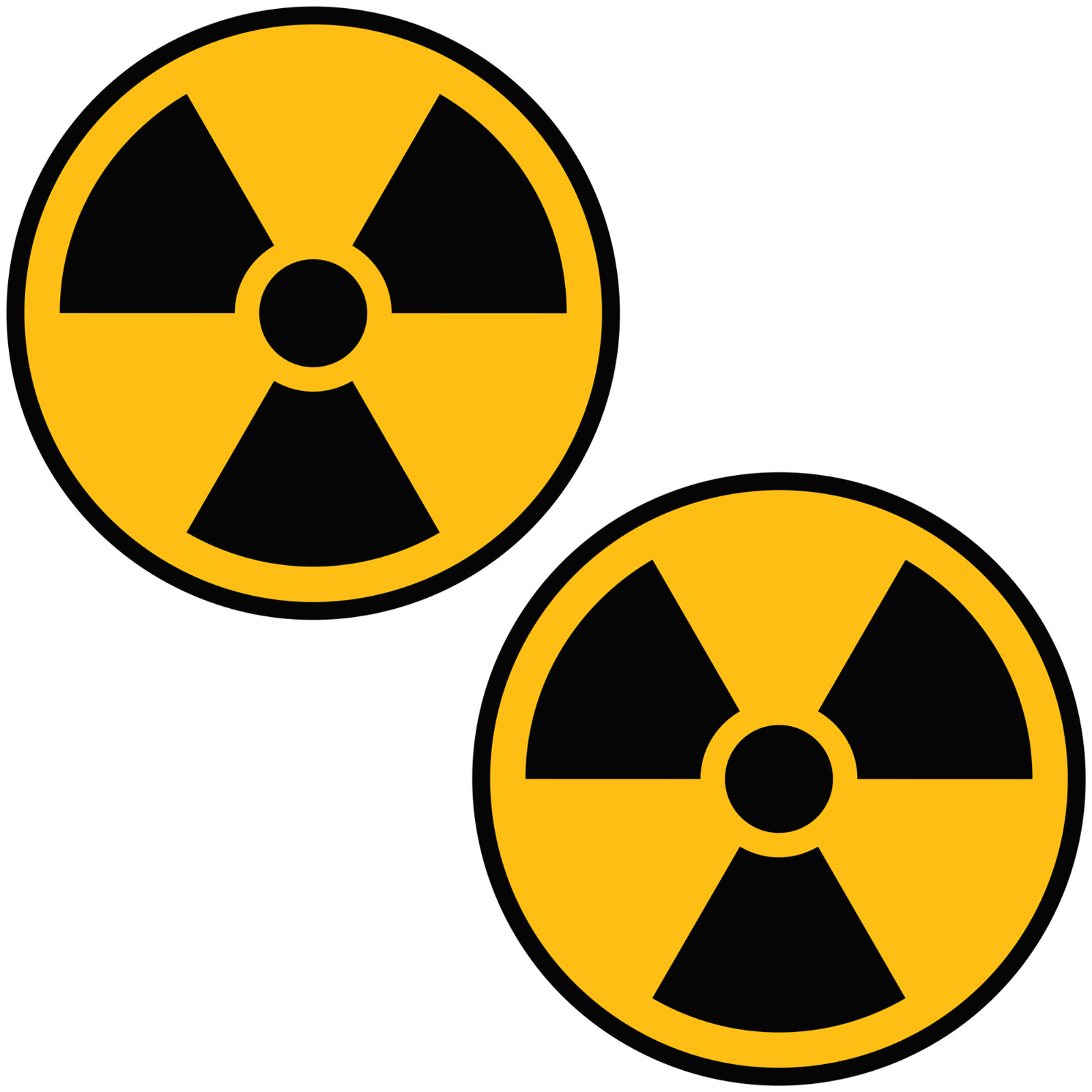 2x Radioactive 3 Inch Biohazard Nuclear Radiation Symbol Sticker Laptop Decal gallery