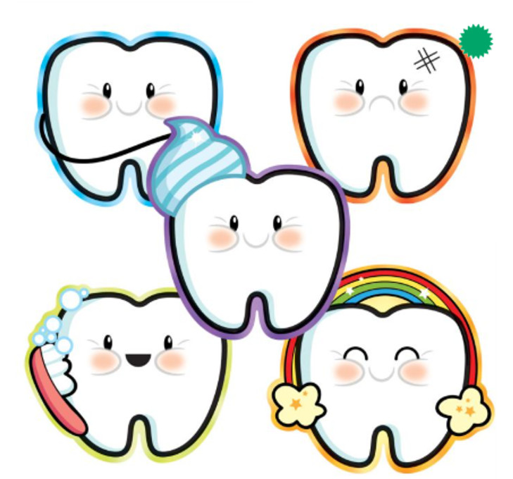 SmileMakers Tooth Emoji Stickers - Prizes and Giveaways - 100 per Pack gallery