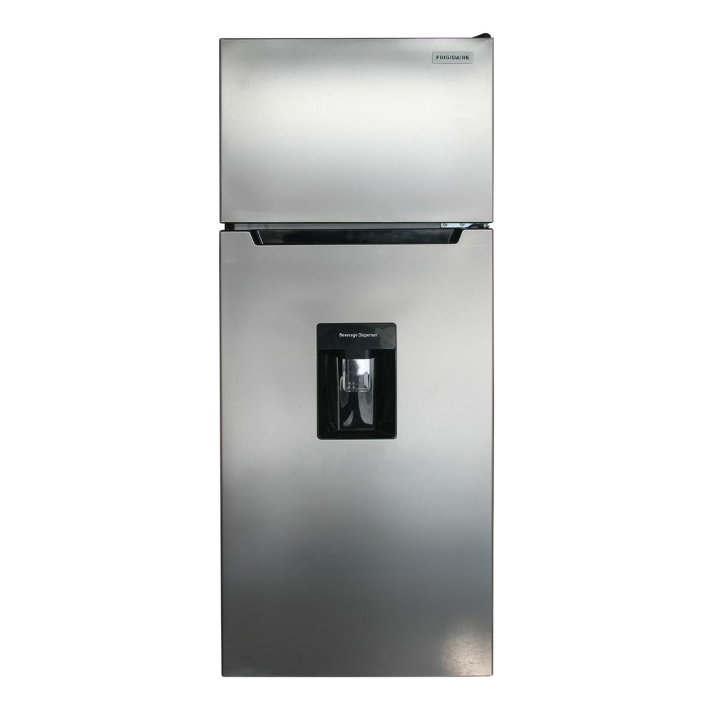 Frigidaire 7.3 Cu Ft Top Freezer Refrigerator with Beverage Dispenser, Platinum