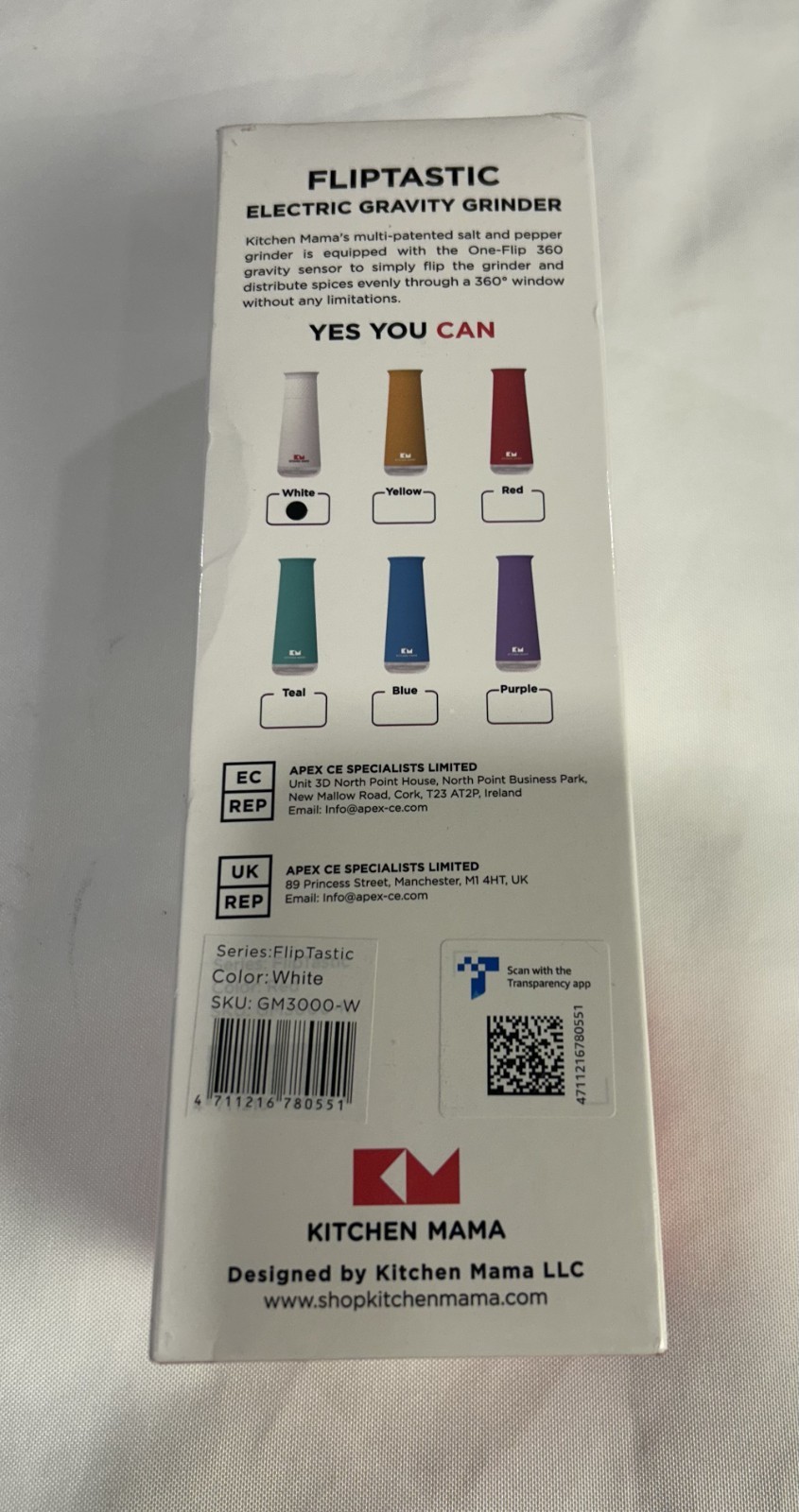 Kitchen Mama FlipTastic Rechargeable Gravity Grinder USB-C Electric *NEW Sealed* gallery
