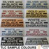 Custom Laser Engraved Sign - 25cm x 17.5cm / 9.8" x 6.8" C00014 gallery