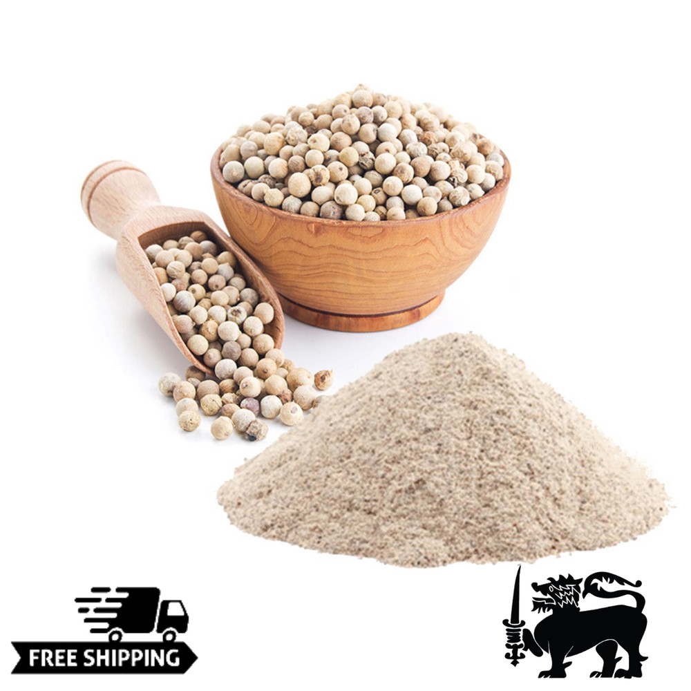 White Pepper ground powder | Ceylon Premium Quality 100% Organic Natural spices