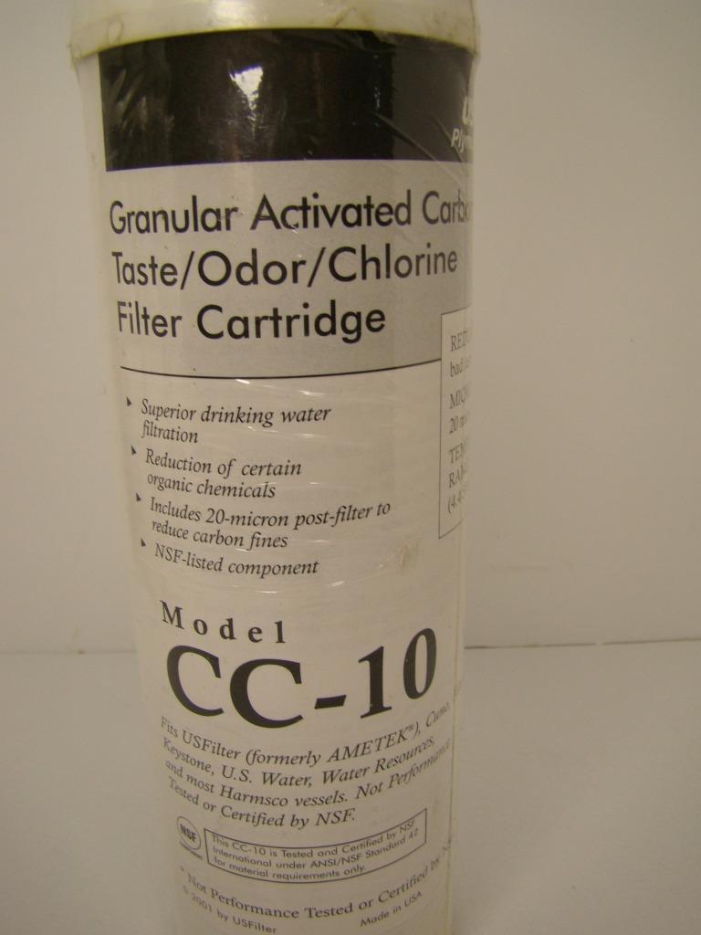 4 CC-10 GRANULAR ACTIVATED CARBON TASTE/ODOR/CHLORINE FILTER CARTRIDGE gallery