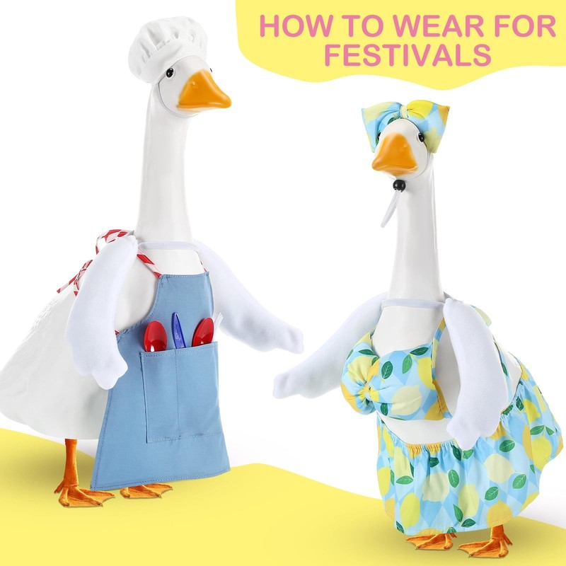 Abbylike Poseable Goose Wings for 23”- 28" Porch Lawn Outfit White gallery
