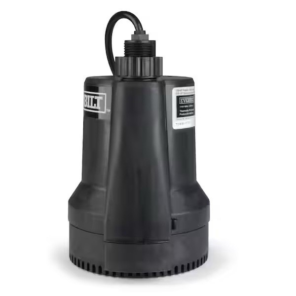 1/6 HP Plastic Submersible Utility Pump for Efficient Water Removal gallery