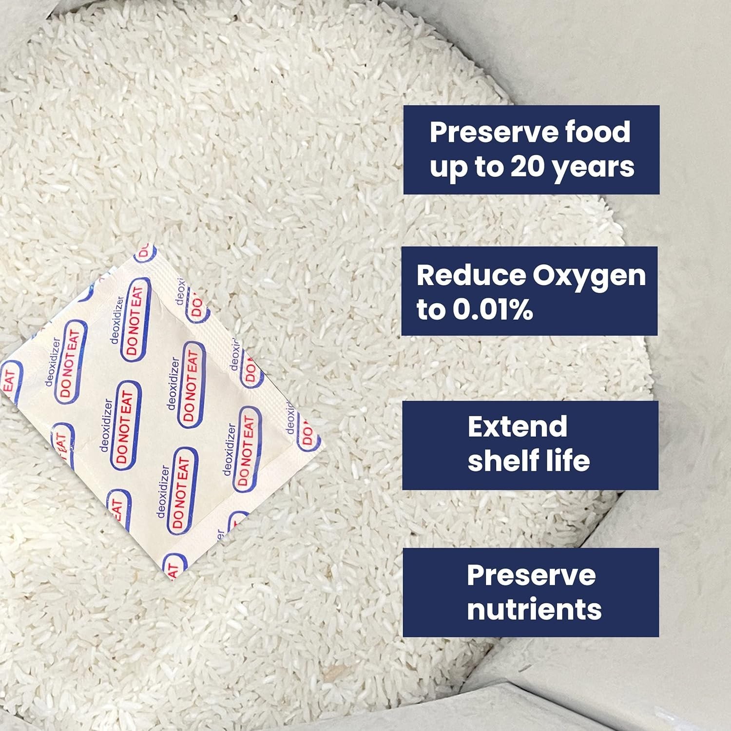 Fresh Assured 20Pack 2000CC Oxygen Absorbers Individually Packaged Food gallery