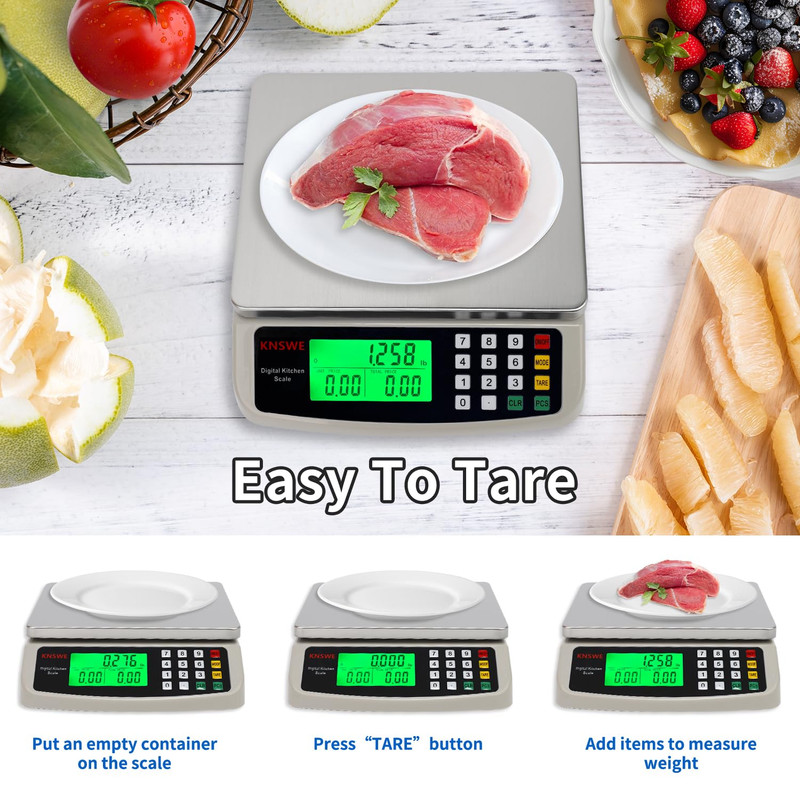 Báscula de alimentos comercial 40 kg Báscula de cocina digital grande para horne gallery