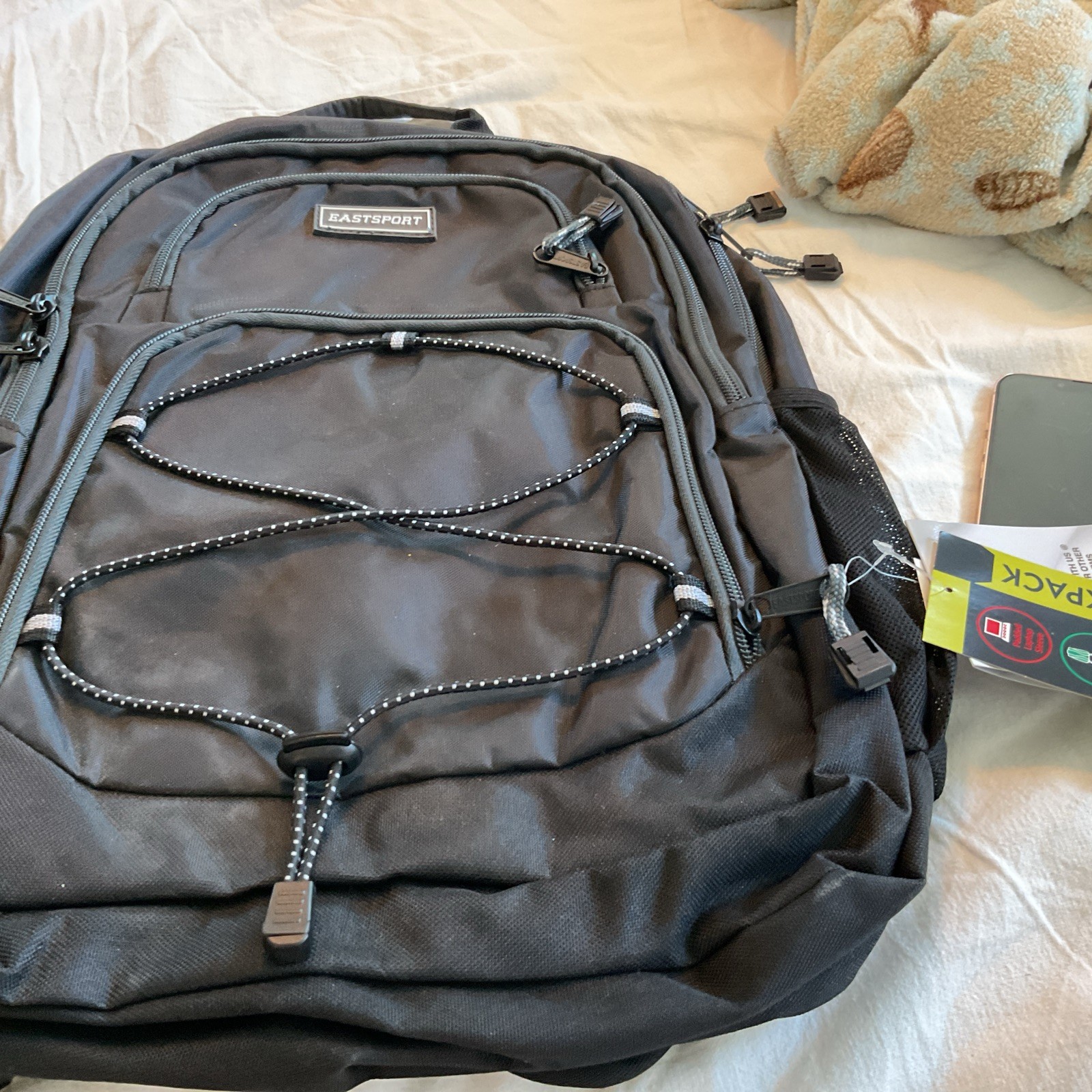 Brand New! 18 1/2 ” EASTSPORT Backpack, Black