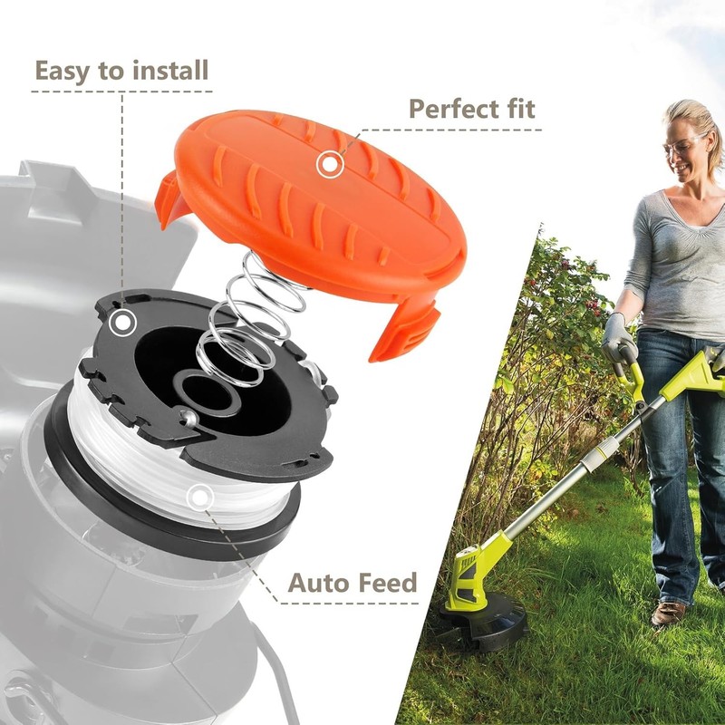 Complete 10-Pack Weed Eater String for Black+Decker - Easy Automatic Replacement gallery