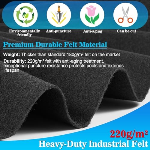 18x9ft Rectangular Pool Liner Pad for Above Ground Swimming 18 X 9FT gallery