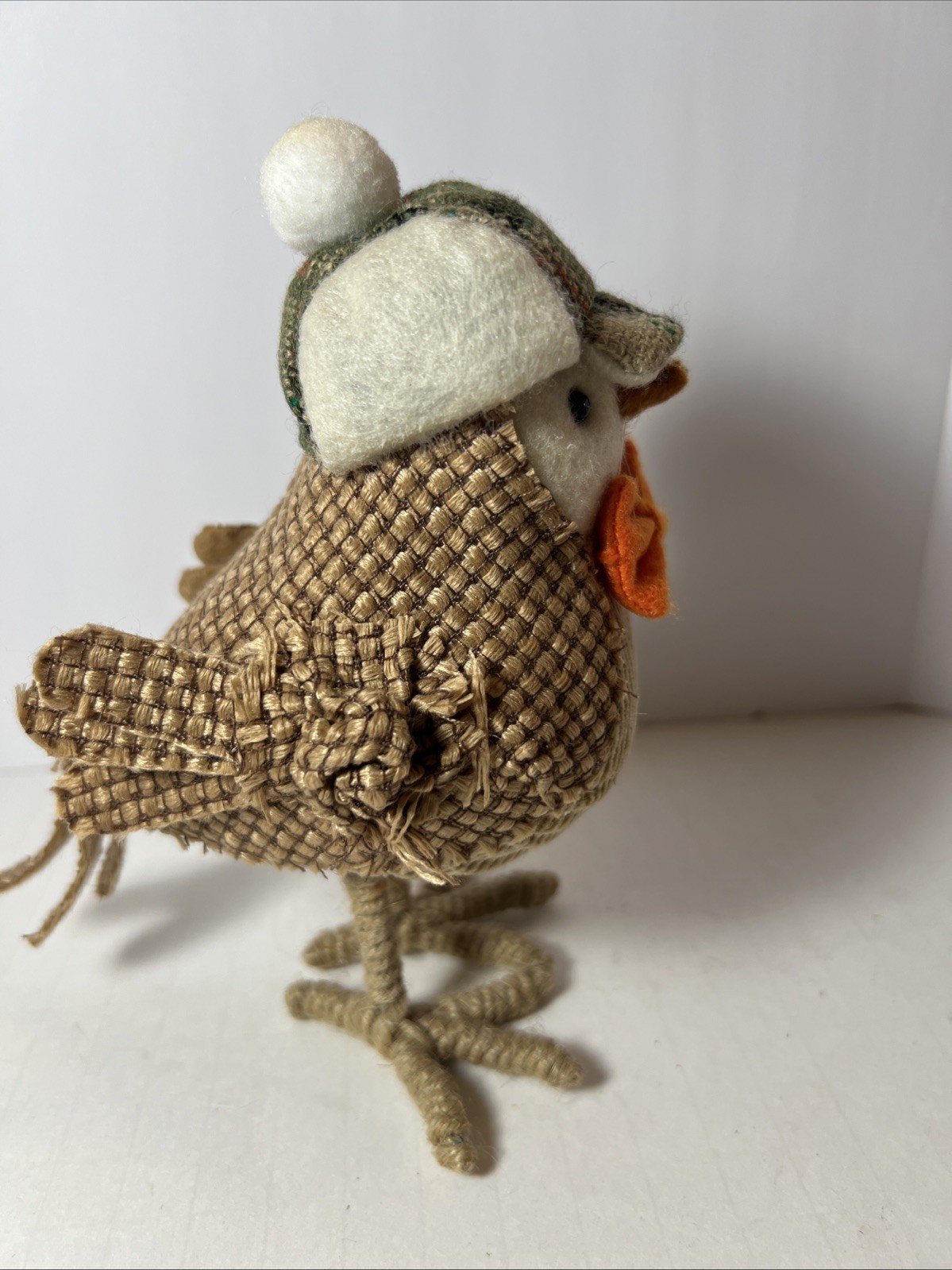2016 Target Featherly Friends Spritz Birds Fall Tweed Hat Orange Bow Tie Retired gallery