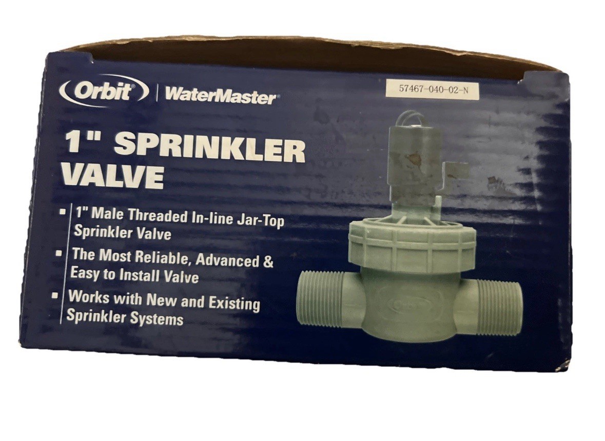 Sprinkler Valve 1” Orbit In-line Jar Top Valve EZ Install W/Snap Wire Connector gallery