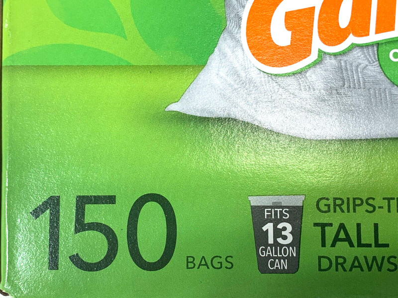 Glad ForceFlex Tall Kitchen Drawstring Trash Bags Original Scent 13 Gal 150 CT gallery