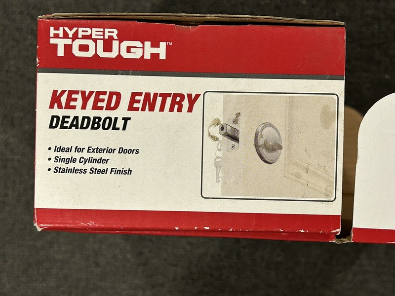 Hyper Tough Keyed Entry Deadbolts, ANSI Grade 3 Household gallery