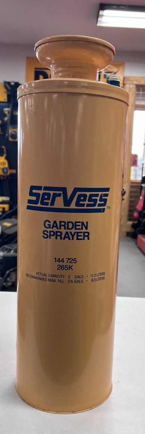 Servess- 3 Gallon Metal Garden Sprayer- 1987- OEM# 144-725 265K gallery