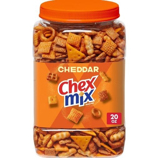 Chex Mix Cheddar Snack Mix, Salty Snacks Tub, 20 oz gallery