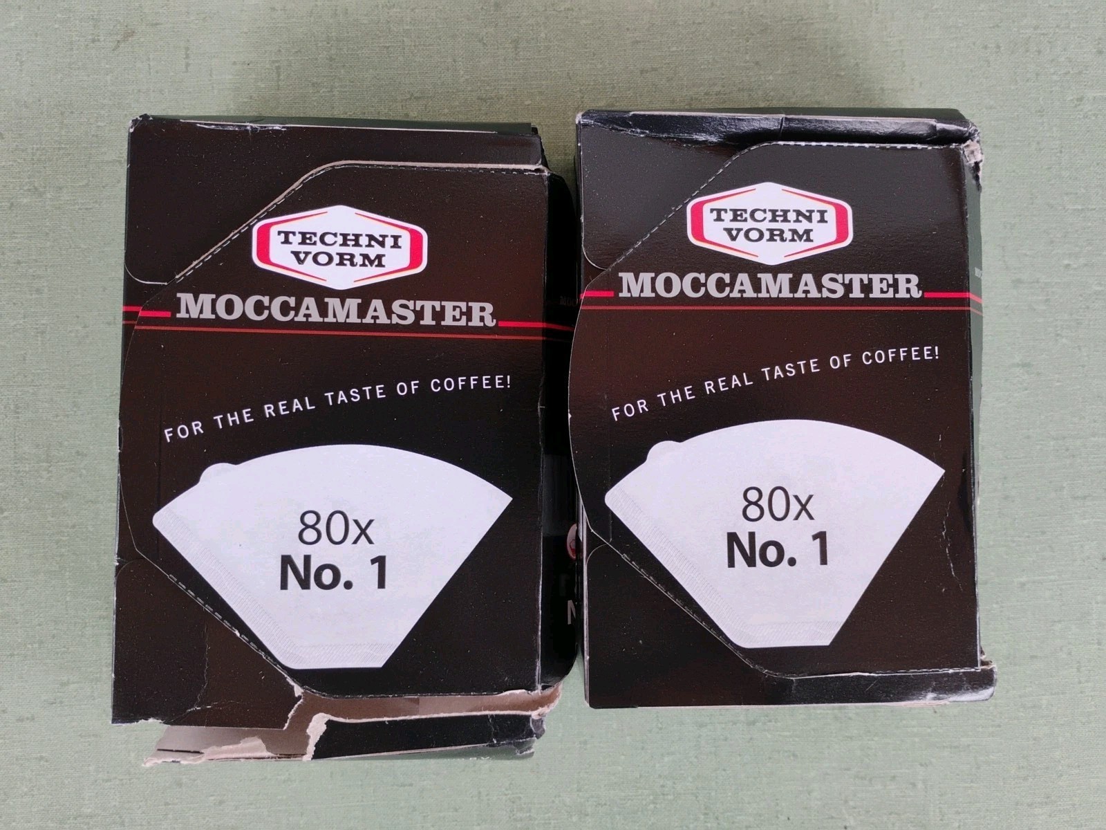 Moccamaster #1 Cup-One Filters White Paper 2 80-Count Boxes Damaged Box gallery