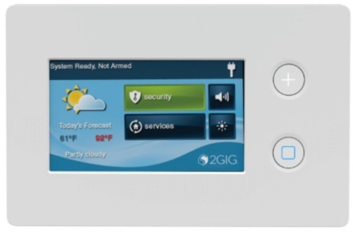 2GIG 2GIG-TS2-345 SECONDARY WIRELESS ALARM KEYPAD KIT W XCVR2 GC2e GC3e NIB gallery