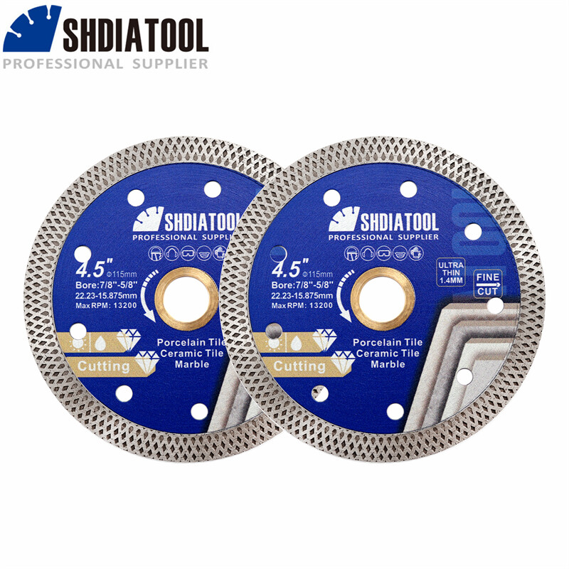 2pc Mesh Saw Blade Diamond Turbo Disc Tile Ceramic Cutting Wheel Angle Grinder gallery