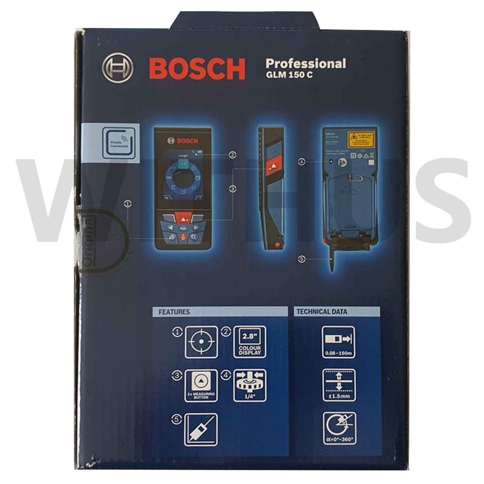 Bosch GLM150 C Pro Distance Meter Laser Measure Bluetooth IP54 Sloping Gauge gallery