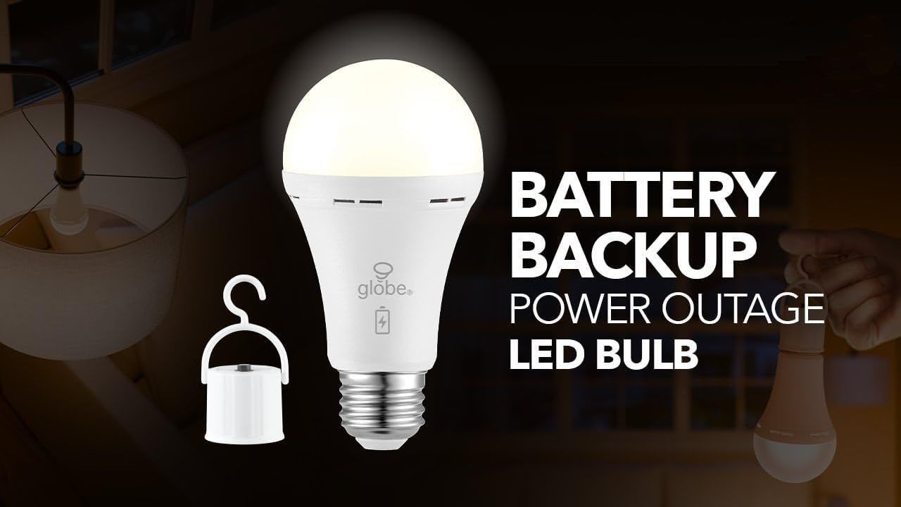 Globe Power Reserve Battery Backup Bulb Power Failure Bulb 6Pk 800lm 60W 10Hrs gallery
