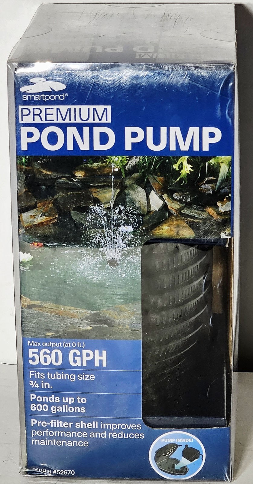 ***Smartpond (560 GPH) Premium Submersible Pond Pump (With Pre-Filter Shell)*** gallery